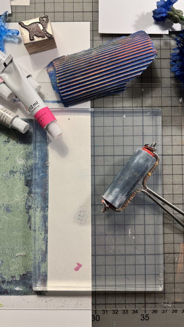 Arbeitsraum Workshop 15.01.26 | Gelplatten-Druck – kreative Monoprints – Bild 15